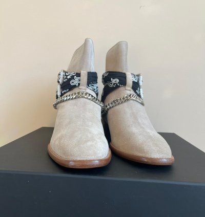 Bandana Buckle Boot In Tan