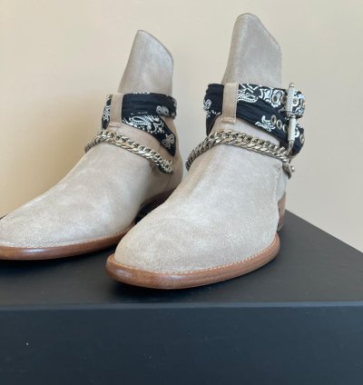 Bandana Buckle Boot In Tan