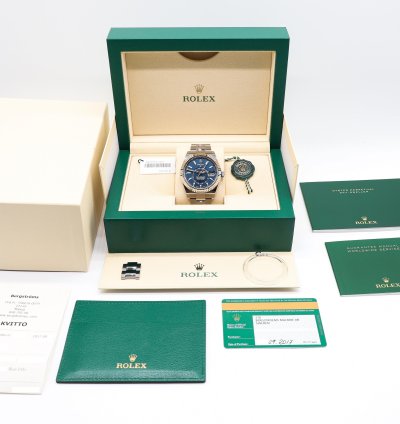 Rolex Sky-dweller Bright Blue New Unworn Year 2017 Full Set With Original Receipt