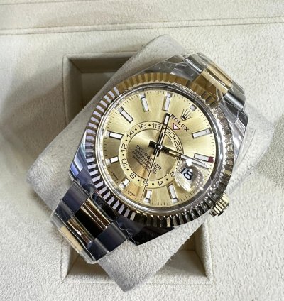 Rolex Sky-dweller Champagne Dial