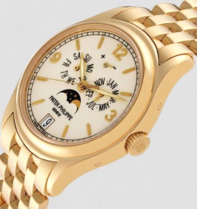 Patek Philippe Annual Calendar 5146 1j Cream Dial 18k Yellow Gold Bracelet