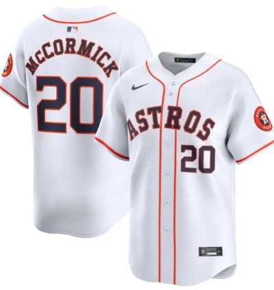 Chas Mccormick 20 Houston Astros Home Limited Player Men Jersey - White