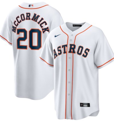 Chas Mccormick 20 Houston Astros Home Player Men Jersey - White