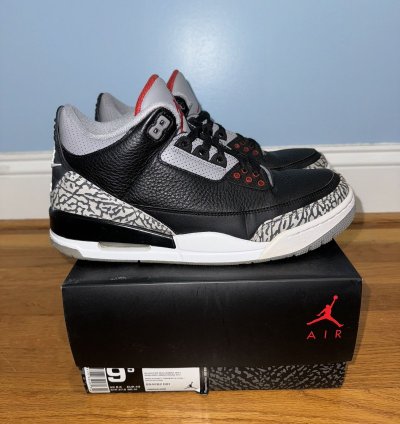 2018 Jordan 3 Black Cement