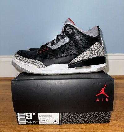 2018 Jordan 3 Black Cement