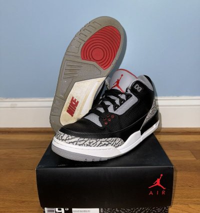 2018 Jordan 3 Black Cement
