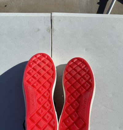 Bandana Ma Logo Court Hi Red High Top Sneakers