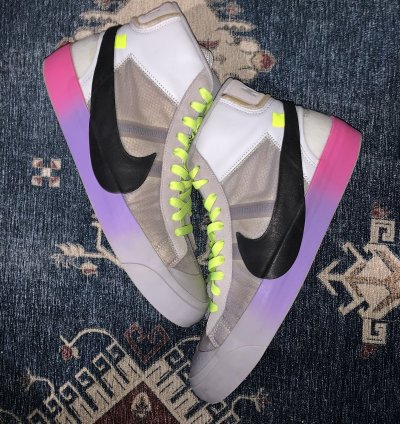 2018 Nike Blazer Mid Off-white Wolf Grey Serena Queen