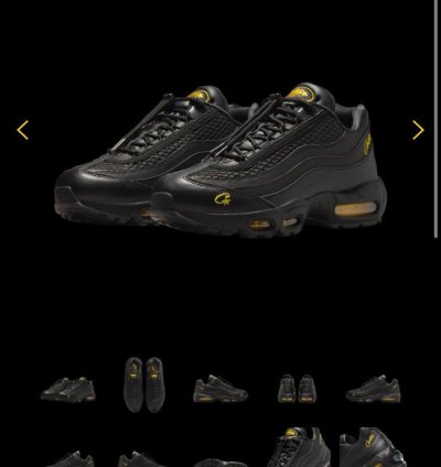 Corteiz Crtz Nike Air Max Honey Blacks - Size 11