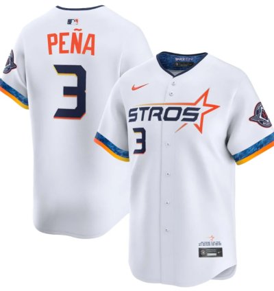 Jeremy Peña 3 Houston Astros 2025 City Connect Limited Player Men Jersey - White