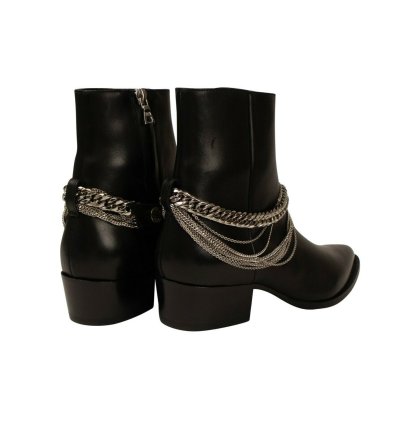 Black Chain Boots Size 43 5