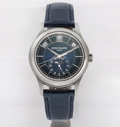Patek Philippe Annual Calendar 5205g Blue Dial 18k White Gold