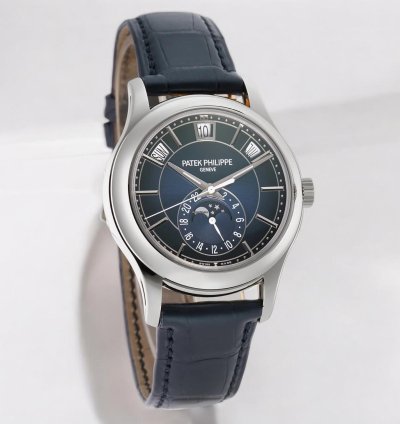 Patek Philippe Annual Calendar 5205g Blue Dial 18k White Gold