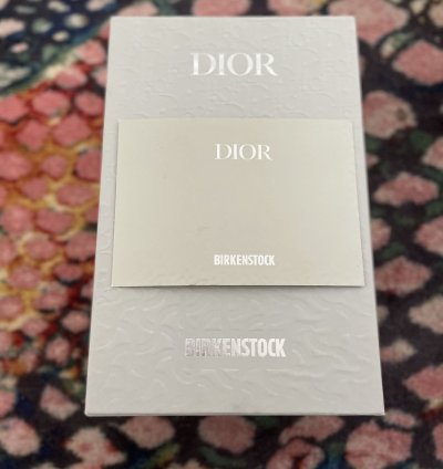 Black Dior Birkenstock Tokio Mule