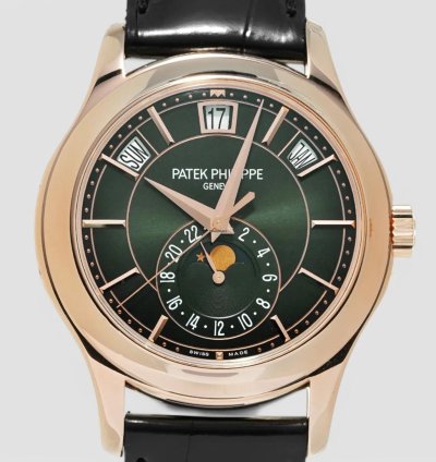 Patek Philippe Annual Calendar 5205r Green Dial 18k Rose Gold