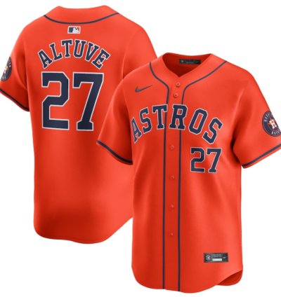 Jose Altuve 27 Houston Astros Alternate Limited Men Jersey - Orange