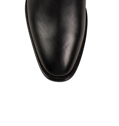 Black Leather Bandanna Buckle Boots Shoes