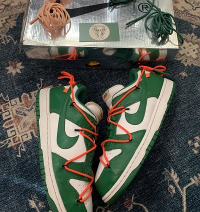 2019 Off White Nike Dunk Low Pine Green