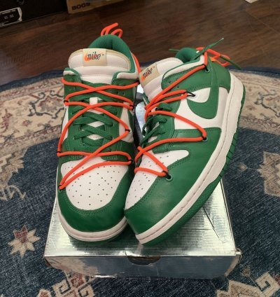 2019 Off White Nike Dunk Low Pine Green