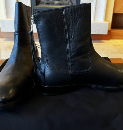 Black Leather Shane Boots Handmade In California Rare