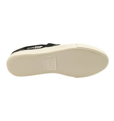 Black Musical Note Slip Ons Size 44