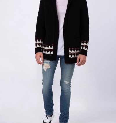 Black Skel Toe Bones Lace Up Trainers