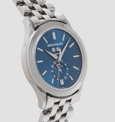 Patek Philippe Annual Calendar 5396 1g Blue Dial 18k White Gold Bracelet