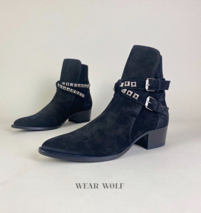 Black Week Amiri Suede Studded Boots Joseph