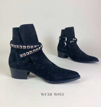Black Week Amiri Suede Studded Boots Joseph