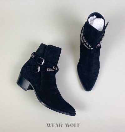 Black Week Amiri Suede Studded Boots Joseph