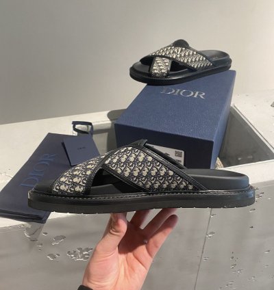 Black Week Dior Aqua Sandal Oblique Jacquard