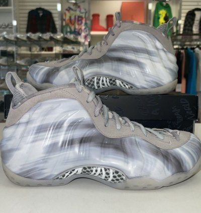 Air Foamposite One Qs Dream World - Tech Grey - Worn
