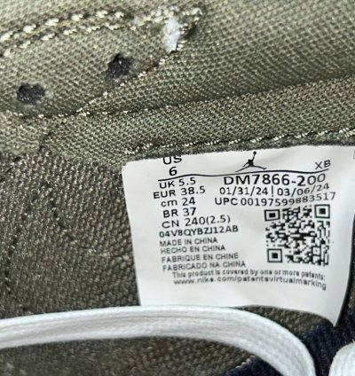 Jordan 1 Low Travis Scott Medium Olive