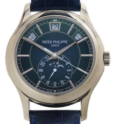 Patek Philippe Annual Calendar Blue Dial Ref 5205g