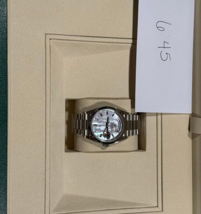 Rolex Day-date 128236 2025 Presidential Mother Of Pearl Day Date Baguette Hour