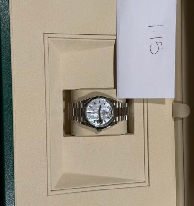 Rolex Day-date 128236 2025 Presidential Mother Of Pearl Day Date Baguette Hour