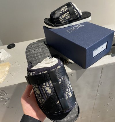 Bnwt Dior Alpha Slide Oblique Jacquard