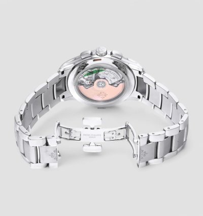 Patek Philippe Annual Calendar Chronograph 5905 1a Chronograph Annual Calendar Green Dial Ss Description