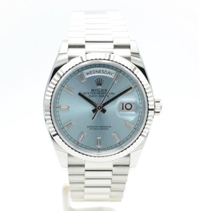Rolex Day-date 128236 Ice Blue Diamond Unworn Nl