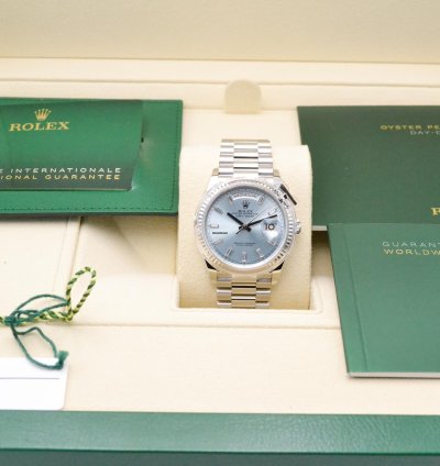 Rolex Day-date 128236 Ice Blue Diamond Unworn Nl
