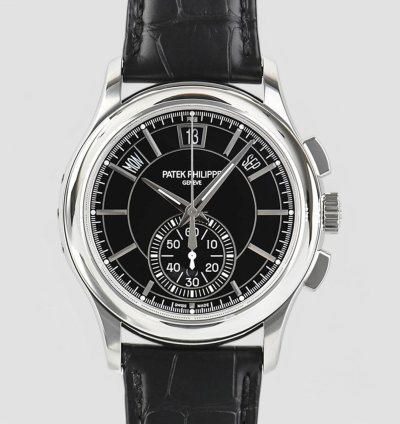 Patek Philippe Annual Calendar Chronograph 5905p Calendar Platinum Black Dial