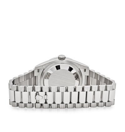 Rolex Day-date 128396tbr Platinum Ice Blue Dial Diamond Bezel 2024