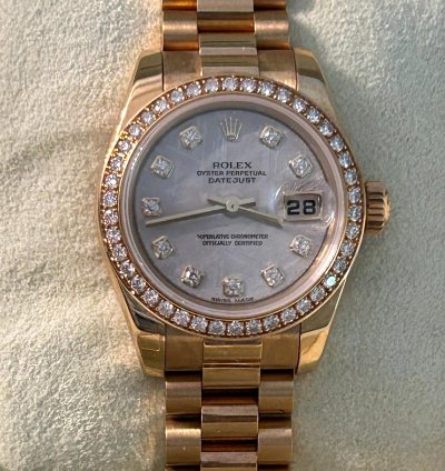 Rolex 17913885ib8313 Gold Meteorite With Diamonds