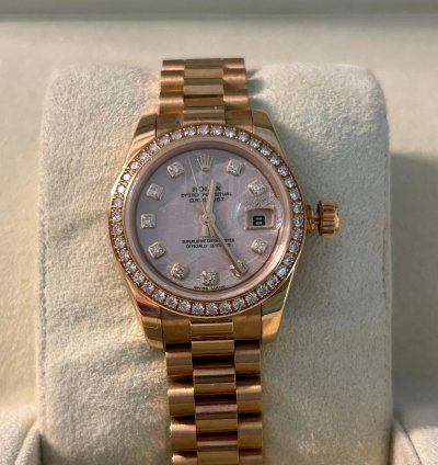 Rolex 17913885ib8313 Gold Meteorite With Diamonds