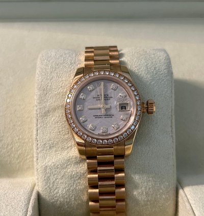 Rolex 17913885ib8313 Gold Meteorite With Diamonds