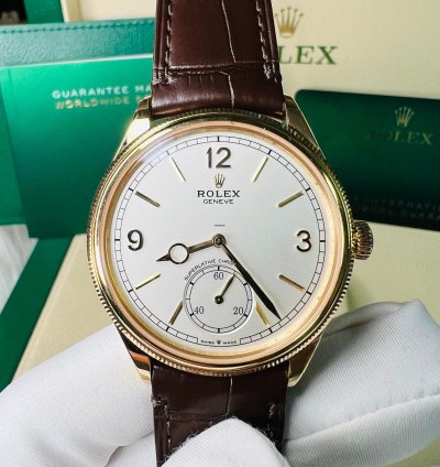 Rolex 1908 2025 New 1908 Yellow Gold White Dial