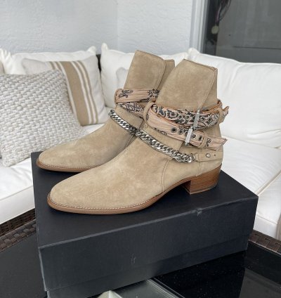 Brand New Amiri Bandana Buckle Boots Cowboy