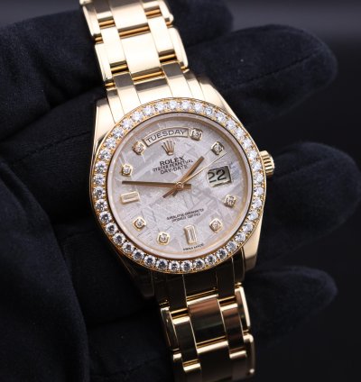Rolex Day-date 2014 Day-date 39mm Meteorite Diamond Dial Master Piece 18948 Full Set