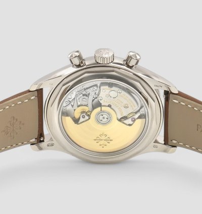Patek Philippe Annual Calendar Chronograph 5960 01g Chronograph 18k White Gold Blue Dial