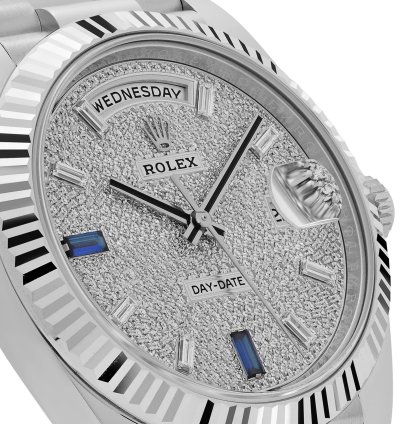 Rolex Day-date 228236 Platinum Pav Diamond Dial 2023